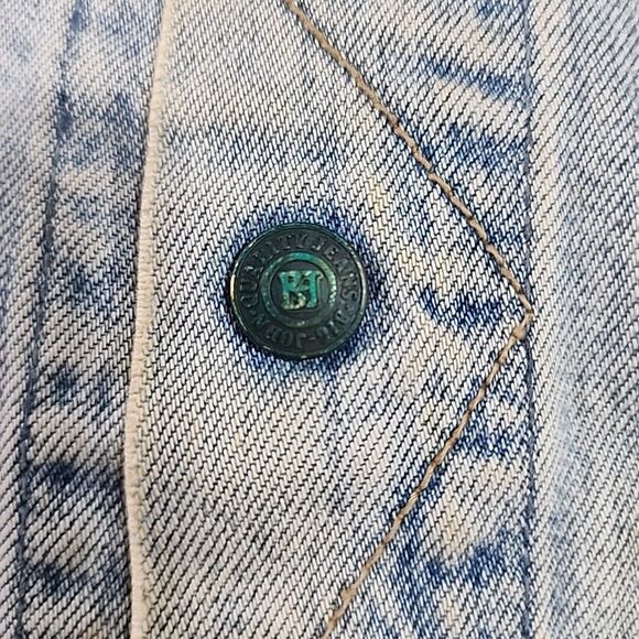 Vintage BIG JOHN Denim Jeans Trucker Jacket Blue‎ Japan SIZE 3L - Picture 6 of 13